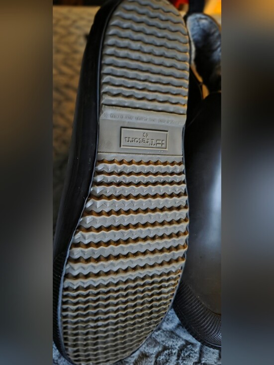 Tretorn Black Waterproof Chelsea Rain Boots Size 43